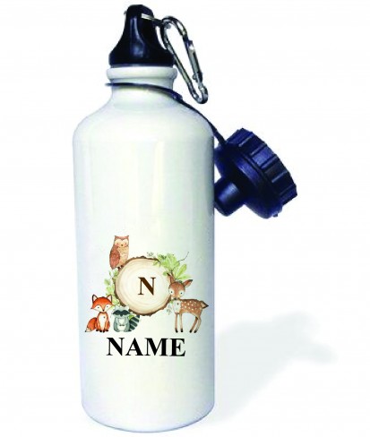 Personalised Cute Aluminum Water Bottle with Animals